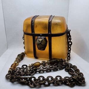 Maya Amber Resin Crossbody Bag